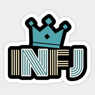 INFJ - Typography Design 3 Sticker